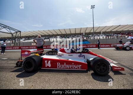 14 FORT Laurent (fra) Ensign MN181-B - 3000cc 1981 azione durante il Gran Premio di Francia Historique 2021, dal 11 al 13 giugno 2021 sul circuito Paul Ricard, a le Castellet, Francia - Foto Marc de Mattia/DPPI Foto Stock