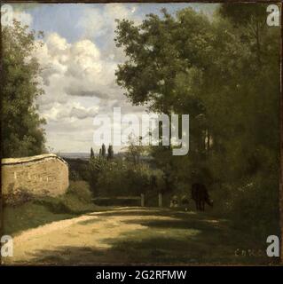 Jean-Baptiste-Camille Corot - ville davray 01 Foto Stock