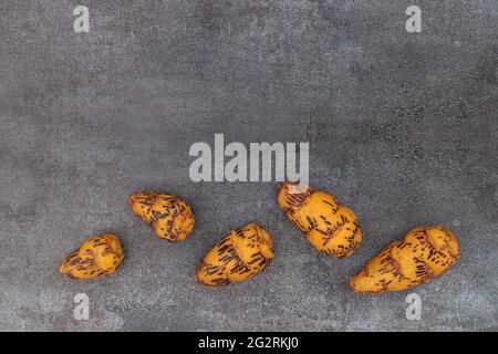 Oca, tubero utilizzato nella cucina peruviana e le Ande americane Foto Stock