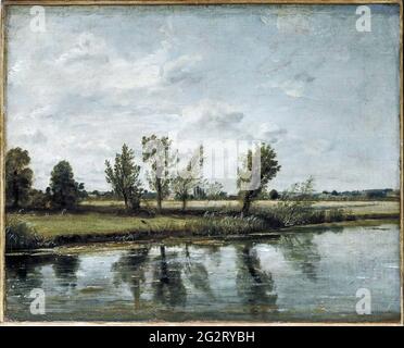 John Constable - Water Meadows vicino Salisbury Foto Stock