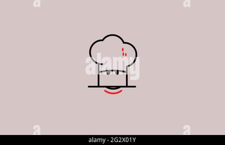 Cookies Chef Vector logo design Illustrazione Vettoriale