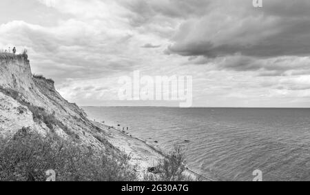 Paesaggio, si tratta di un lungomare da Kiel in Germania Foto Stock