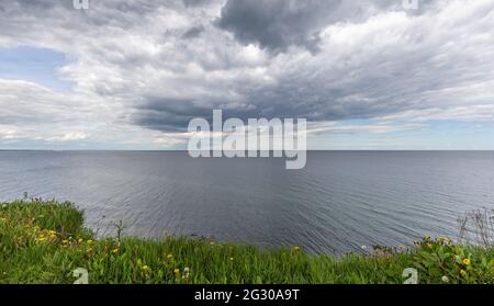 Paesaggio, si tratta di un lungomare da Kiel in Germania Foto Stock