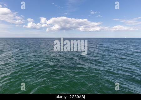 Paesaggio, si tratta di un lungomare da Kiel in Germania Foto Stock
