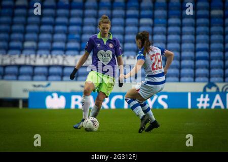 Reading, Inghilterra 06 dicembre 2020. Barclays fa Womens Super League match tra le donne di lettura e le donne di Bristol City. Foto Stock