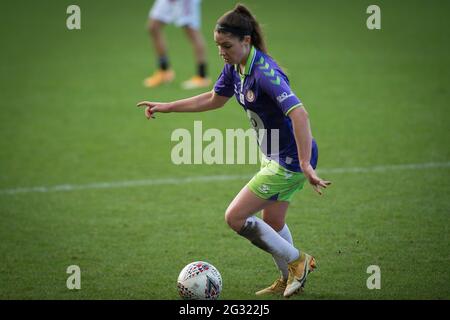 Leigh, Greater Manchester, Inghilterra 20 dicembre 2020. Barclays fa Womens Super League match tra Manchester United e Bristol City. Foto Stock