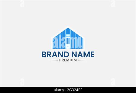 Casa immobiliare Logo Vector Template adatto per il settore immobiliare Illustrazione Vettoriale