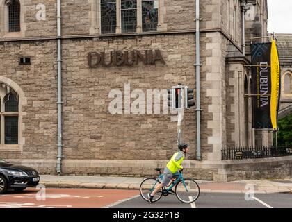 Esperienza vichinga medievale di Dublino e luogo turistico presso la Sala sinodale, la Cattedrale della Chiesa di Cristo, Christchurch a Dublino, Irlanda Foto Stock