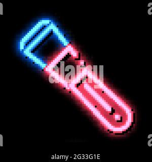 soffitti estensiti con immagine a forma di bagliore al neon per la stampa fotografica Illustrazione Vettoriale