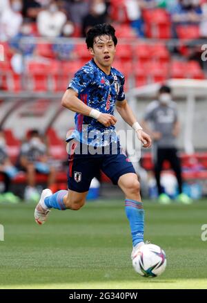 Stadio Toyata, Aichi, Giappone. 12 giugno 2021. Wataru Endo (JPN), 12 GIUGNO 2021 - Calcio/Calcio : International friendly Match between U-24 Giappone 4-0 Giamaica at Toyata Stadium, Aichi, Giappone. Credit: AFLO/Alamy Live News Foto Stock