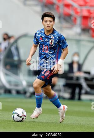 Stadio Toyata, Aichi, Giappone. 12 giugno 2021. Ritsu Doan (JPN), 12 GIUGNO 2021 - Calcio/Calcio : International friendly Match between U-24 Giappone 4-0 Giamaica at Toyata Stadium, Aichi, Giappone. Credit: AFLO/Alamy Live News Foto Stock