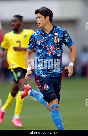 Stadio Toyata, Aichi, Giappone. 12 giugno 2021. Hiroki Sakai (JPN), 12 GIUGNO 2021 - Calcio/Calcio : International friendly Match between U-24 Japan 4-0 Giamaica at Toyata Stadium, Aichi, Giappone. Credit: AFLO/Alamy Live News Foto Stock