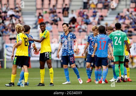 Stadio Toyata, Aichi, Giappone. 12 giugno 2021. Maya Yoshida (JPN), 12 GIUGNO 2021 - Calcio/Calcio : International friendly Match between U-24 Giappone 4-0 Giamaica at Toyata Stadium, Aichi, Giappone. Credit: AFLO/Alamy Live News Foto Stock