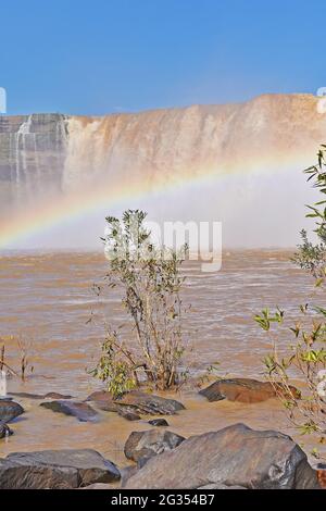 Cascate di Chitrakote, Chattishgarh, India Foto Stock