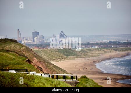 L'ex SSI Steelworks a Redcar, Redcar Steelworks Cleveland, North Yorkshire, Inghilterra Foto Stock