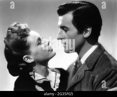 PHYLLIS CALVERT e STEWART GRANGER Ritratto pubblicitario in FANNY DI GASLIGHT aka UOMO DEL MALE (in US) 1944 regista ANTHONY ASQUITH romanzo Michael Sadleir Gainsborough Pictures / General Film Distributors (GFD) Foto Stock