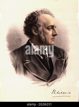 Millais, John Everett, 8.6.1829 - 13.8.1896, pittore e illustratore britannico, ritratto, DIRITTI-AGGIUNTIVI-CLEARANCE-INFO-NON-DISPONIBILE Foto Stock