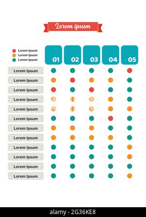 Infografica output processo di input. Illustrazione vettoriale Illustrazione Vettoriale