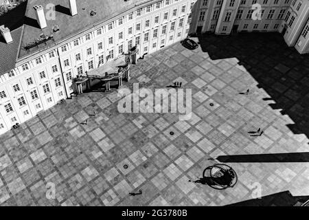 Terzo Cortile del Castello di Praga Foto Stock