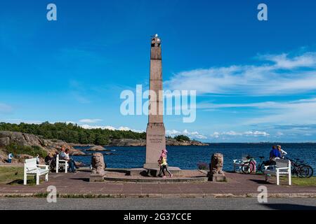 Monumento della libertà, Hanko Finlandia meridionale Foto Stock