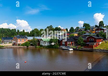 Città di legno di Poorvo, Finlandia Foto Stock