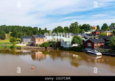 Città di legno di Poorvo, Finlandia Foto Stock