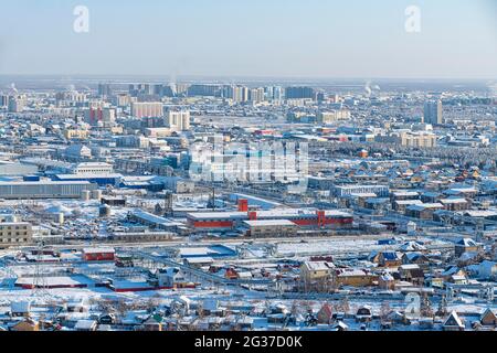 Vista su Yakutsk, Sakha Republic, Russia Foto Stock