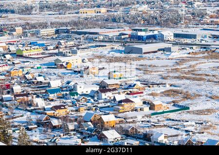 Vista su Yakutsk, Sakha Republic, Russia Foto Stock