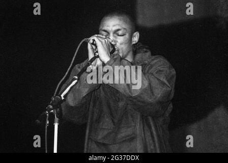 Tricky al festival di Glastonbury 1998, Somerset, Inghilterra, Regno Unito. Foto Stock