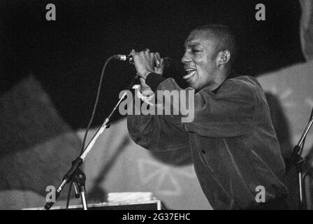 Tricky al festival di Glastonbury 1998, Somerset, Inghilterra, Regno Unito. Foto Stock