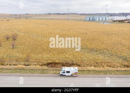 Crociera America RV, Gothenburg, Nebraska Foto Stock