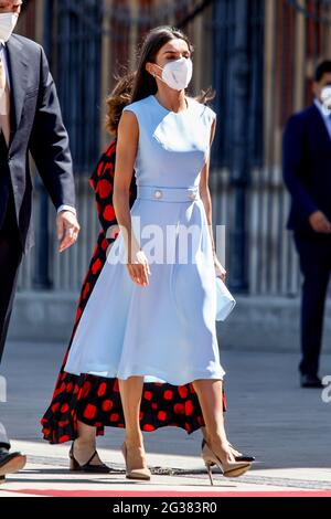Siviglia, Spagna. 14 Giugno 2021. **NESSUNA SPAGNA** la regina Letizia di Spagna alla medaglia d'onore dell'Andalusia al palazzo San Telmo di Siviglia, Spagna, il 14 giugno 2021. Credit: Jimmy Olsen/Media Punch/Alamy Live News Foto Stock