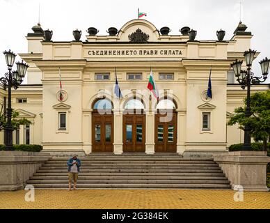 Assemblea nazionale della Repubblica di Bulgaria a Sofia Foto Stock