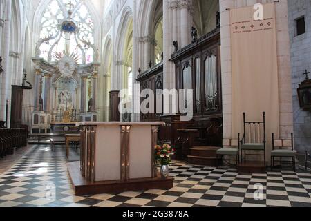 la nostra signora di assunzione cattedrale a luçon (francia) Foto Stock