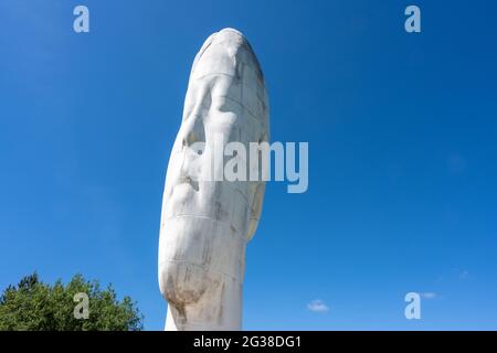 Warrington, UK, 2021 giugno: The Dream Sculpture a Sutton Manor, in una giornata di sole Foto Stock