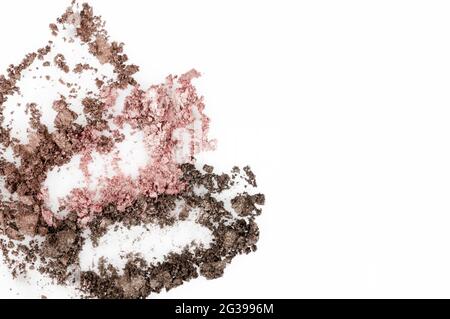 Ombreggiatura degli occhi brillante. Ombreggiatura oculare multicolore. Macro. Foto Stock