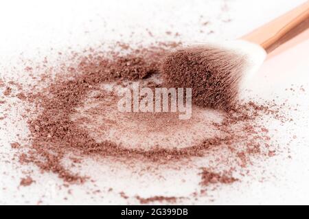 Ombreggiatura degli occhi brillante. Ombreggiatura oculare multicolore. Macro. Foto Stock