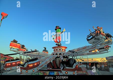 Hunstanton Funfair, Fiera, zona fieristica, Pleasure Beach, Norfolk, Inghilterra, Regno Unito Foto Stock