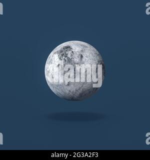 Eris Planet su sfondo blu Foto Stock