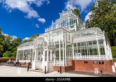 Conservatorio vittoriano presso il museo e i giardini Horniman, Londra, Regno Unito Foto Stock