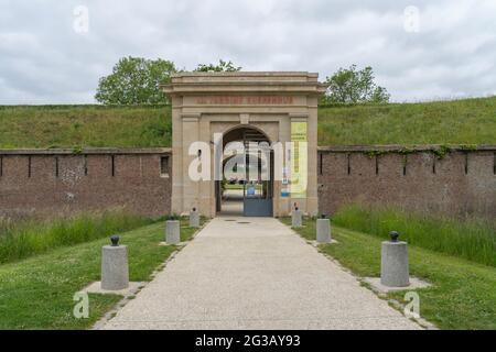 Le Havre, Francia - 05 31 2019: Giardino sospeso. Forte Saint-Adresse Foto Stock