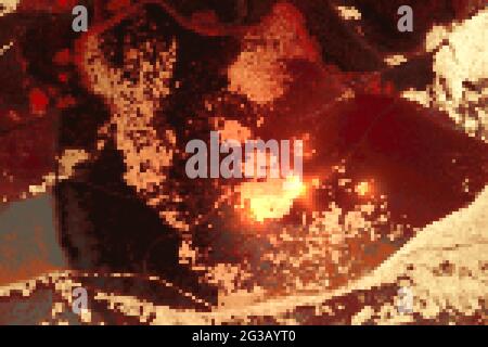 Vinatge astratto drammatica texture in marmo rosso, nero e oro con scintille. Sfondo vettoriale nella tecnica dell'inchiostro alcolico con glitter. Modello per bann Illustrazione Vettoriale