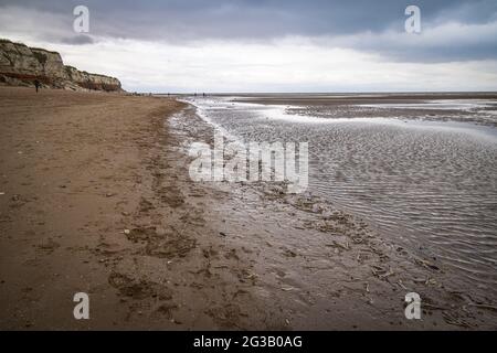 Hunstanton Beach, Norfolk, Inghilterra Foto Stock