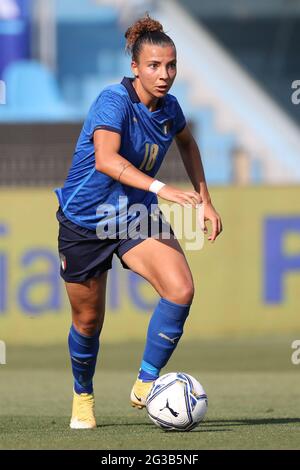 Ferrara, Italia, 10 giugno 2021. Arianna Caruso in occasione della partita di calcio internazionale allo Stadio Paolo Mazza di Ferrara, Ferrara. L'immagine di credito dovrebbe essere: Jonathan Moscop / Sportimage Foto Stock