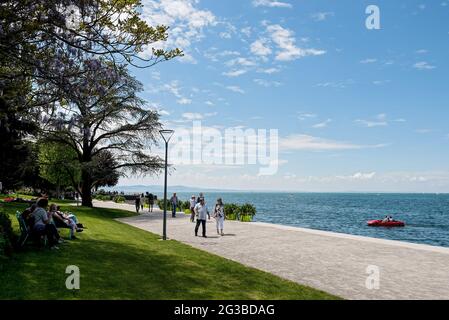 Lindau am Bodensee, Baviera, Germania Foto Stock