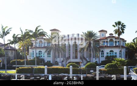 Fort Lauderdale Million-Dollar Mansion a 709 Idlewild Drive, Florida, Stati Uniti Foto Stock