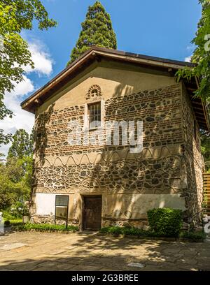 La chiesa di Boyana è riccamente decorata all'interno con affreschi del 10 ° secolo, Sofia, Bulgaria Foto Stock