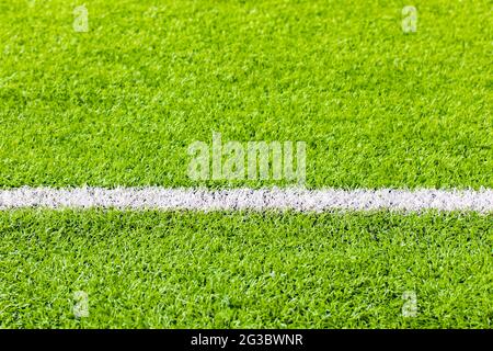 Calcio interno, campo da calcio erba artificiale, spazio fotocopie Foto Stock