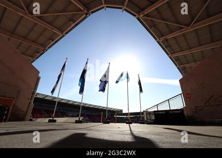 Vista generale prima della partita internazionale amichevole al Parc y Scarlets a Llanelli, Galles. Data immagine: Martedì 15 giugno 2021. Foto Stock