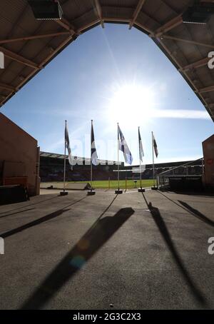 Vista generale prima della partita internazionale amichevole al Parc y Scarlets a Llanelli, Galles. Data immagine: Martedì 15 giugno 2021. Foto Stock